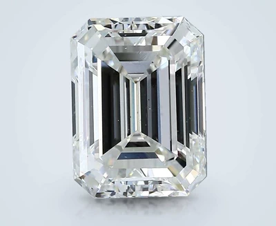 3.00ct H VS2 Rare Carat Ideal Cut Emerald Diamond