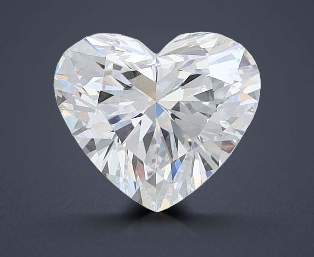 1.04ct D VVS1 Rare Carat Ideal Cut Heart Lab Grown Diamond