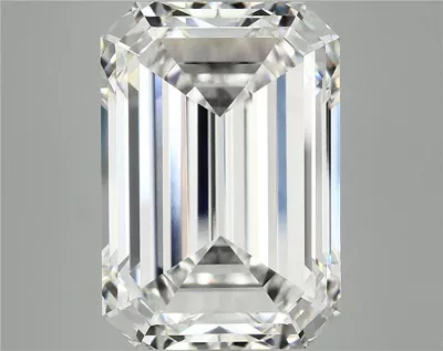 15.29ct F VVS2 Rare Carat Ideal Cut Emerald Lab Grown Diamond