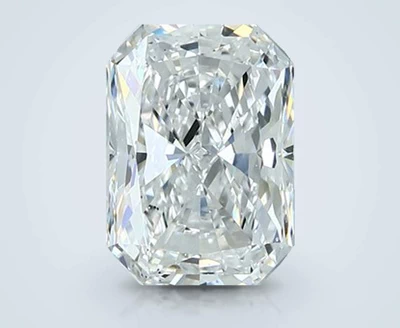 3.32ct D SI1 Rare Carat Ideal Cut Radiant Diamond