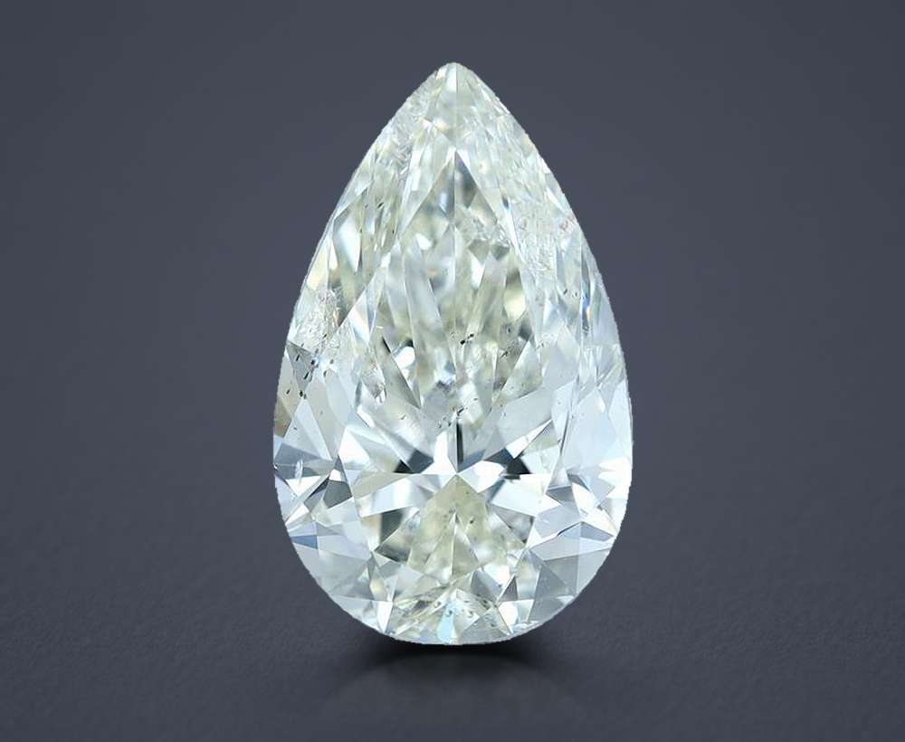 1.71ct J SI2 Rare Carat Ideal Cut Pear Diamond