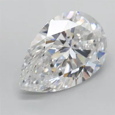 2.56ct E VS1 Rare Carat Ideal Cut Pear Lab Grown Diamond