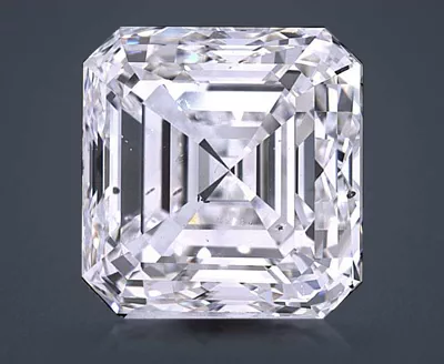 5.01ct F SI1 Very Good Cut Asscher Diamond
