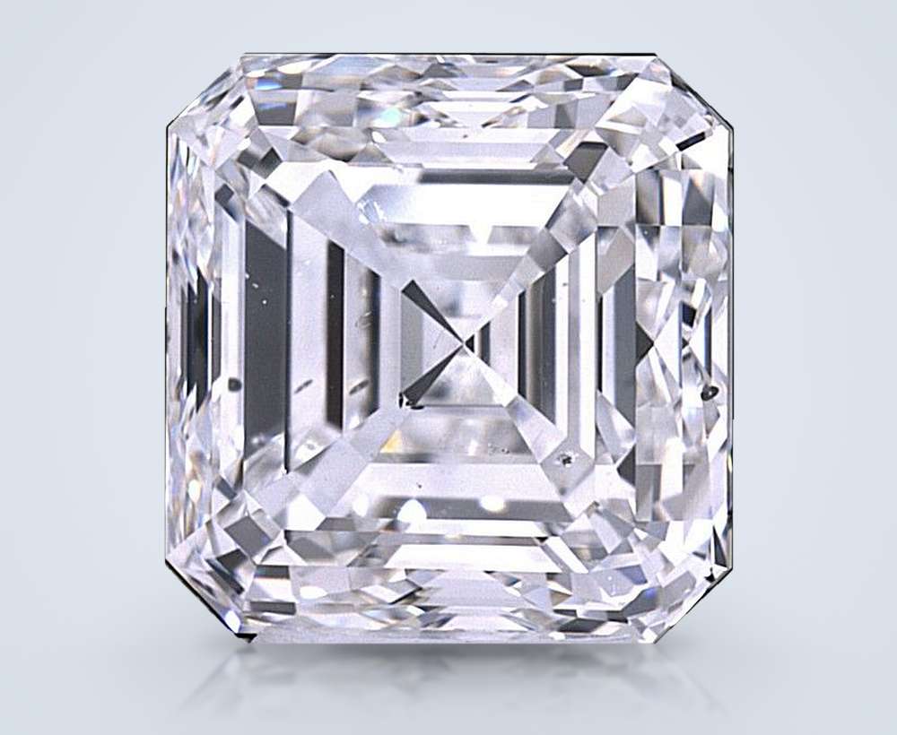 5.01ct F SI1 Very Good Cut Asscher Diamond