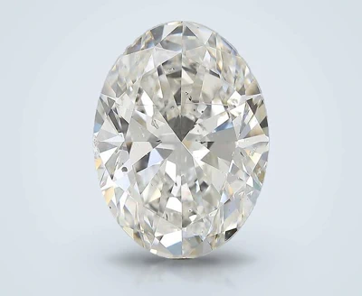 7.02ct G SI2 Rare Carat Ideal Cut Oval Diamond