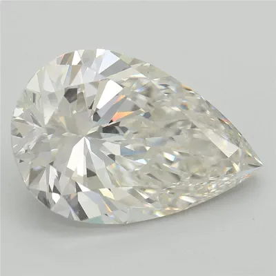 3.86ct F VVS2 Rare Carat Ideal Cut Pear Lab Grown Diamond