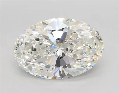 5.04ct F VVS2 Rare Carat Ideal Cut Oval Lab Grown Diamond