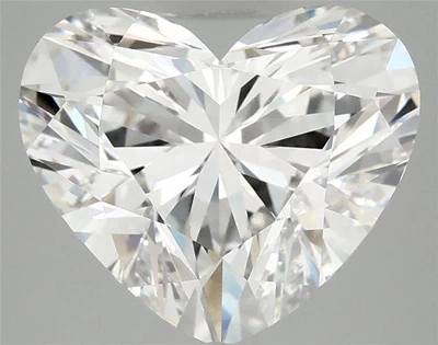 5.05ct F VS1 Rare Carat Ideal Cut Heart Lab Grown Diamond