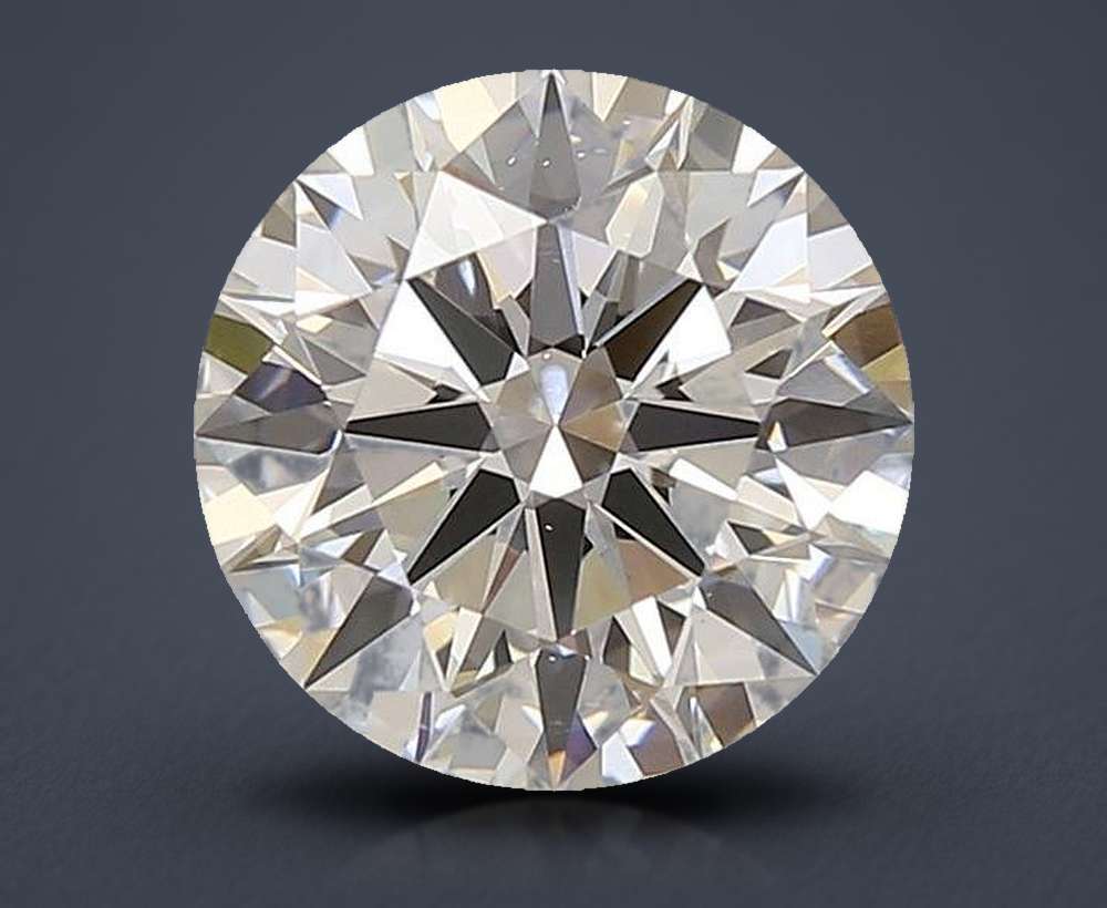 3.03ct F VS2 Rare Carat Ideal Cut Round Lab Grown Diamond