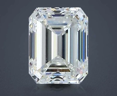 0.90ct H VVS2 Very Good Cut Emerald Diamond