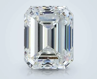 0.90ct H VVS2 Very Good Cut Emerald Diamond