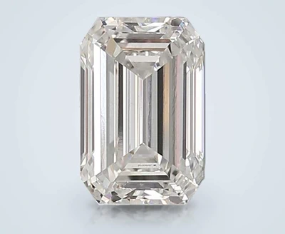 4.01ct F VS2 Rare Carat Ideal Cut Emerald Lab Grown Diamond