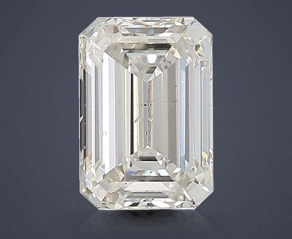1.37ct I VS2 Rare Carat Ideal Cut Emerald Lab Grown Diamond