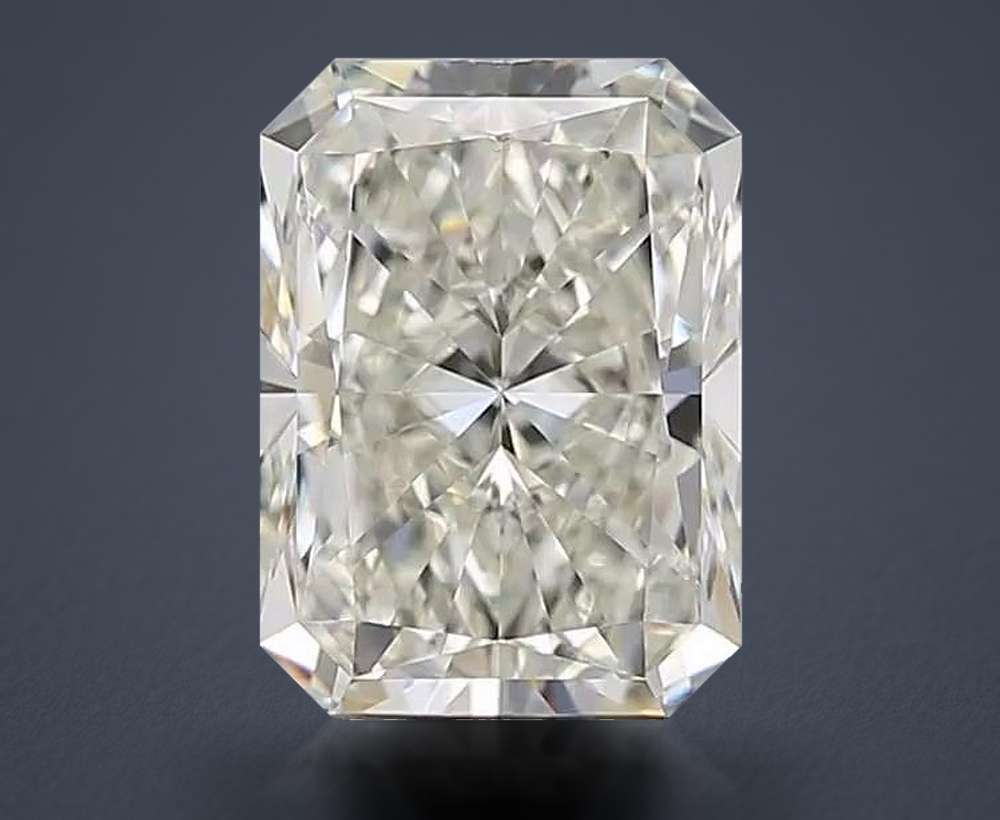 2.21ct K VS2 Rare Carat Ideal Cut Radiant Diamond