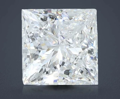 1.68ct F VS1 Rare Carat Ideal Cut Princess Lab Grown Diamond