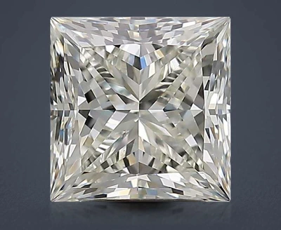 3.01ct J VS2 Rare Carat Ideal Cut Princess Diamond