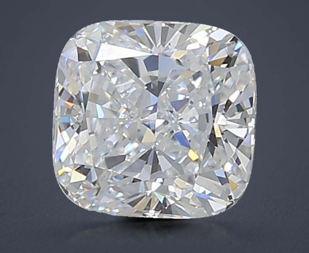 1.50ct D VVS2 Rare Carat Ideal Cut Cushion Lab Grown Diamond