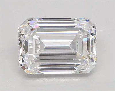 2.04ct D VS1 Excellent Cut Emerald Lab Grown Diamond