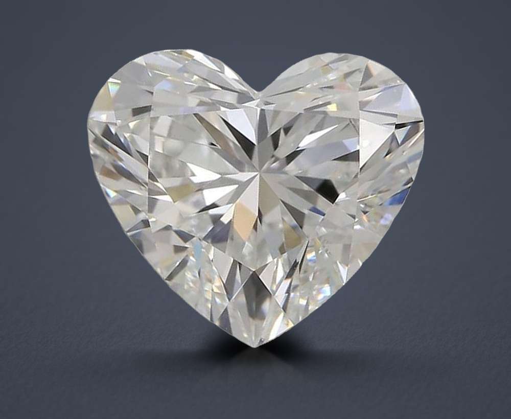 2.08ct E VVS2 Rare Carat Ideal Cut Heart Lab Grown Diamond