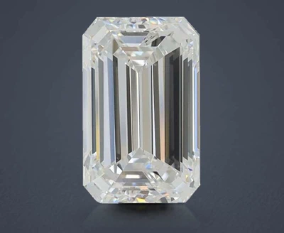 4.01ct F VS1 Rare Carat Ideal Cut Emerald Lab Grown Diamond
