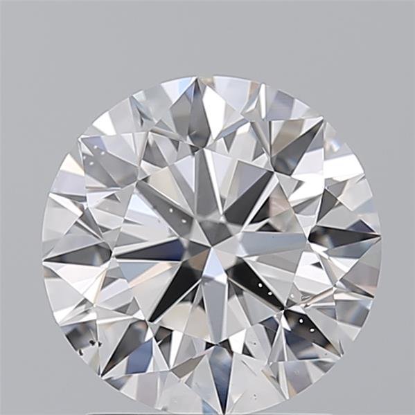 2.02ct E SI1 Rare Carat Ideal Cut Round Diamond