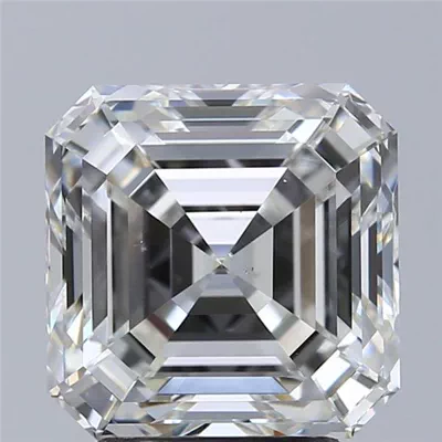 3.21ct H VS2 Rare Carat Ideal Cut Asscher Diamond