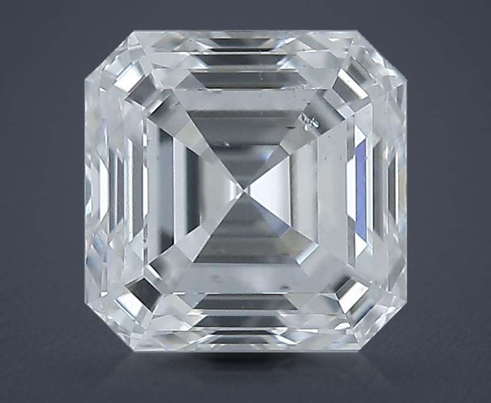 0.64ct G SI2 Rare Carat Ideal Cut Asscher Diamond