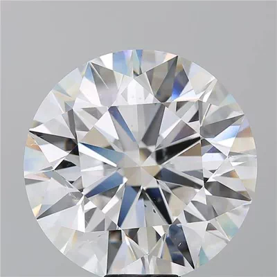 20.03ct F SI1 Rare Carat Ideal Cut Round Diamond