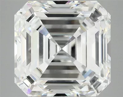 8.29ct F VVS2 Rare Carat Ideal Cut Asscher Lab Grown Diamond