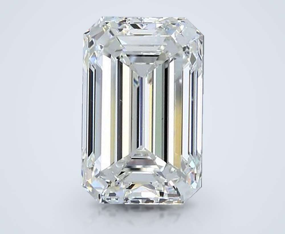 3.02ct H VS1 Rare Carat Ideal Cut Emerald Diamond