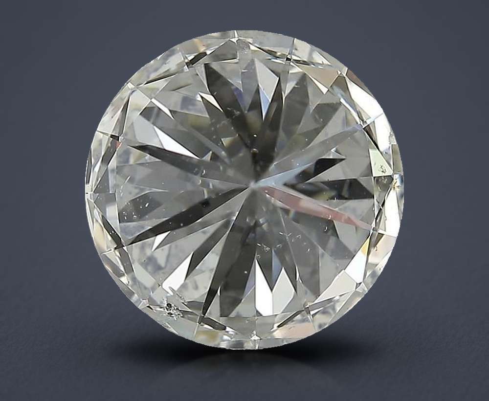 4.60ct K SI2 Rare Carat Ideal Cut Round Diamond