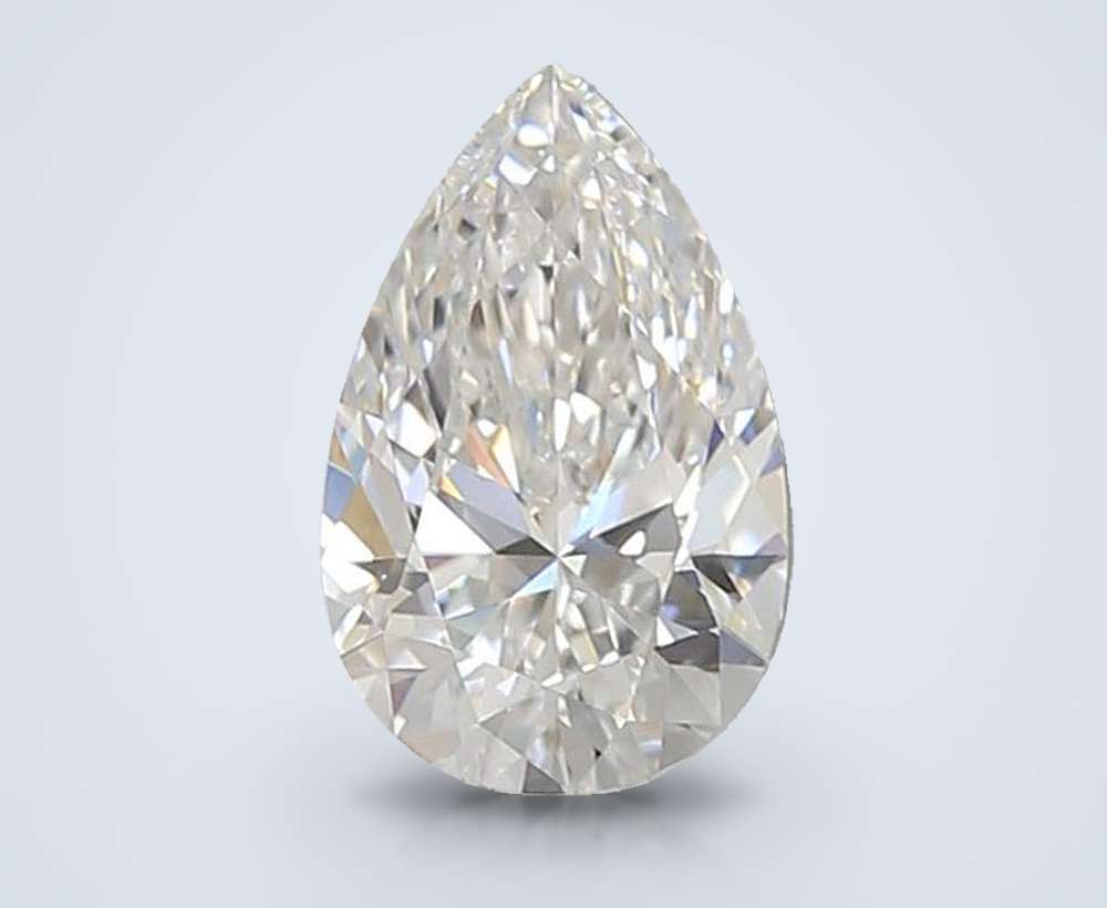 1.30ct D VVS2 Rare Carat Ideal Cut Pear Lab Grown Diamond
