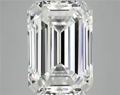 12.12ct F VVS2 Rare Carat Ideal Cut Emerald Lab Grown Diamond