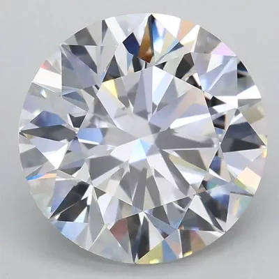 3.01ct D VS1 Rare Carat Ideal Cut Round Lab Grown Diamond