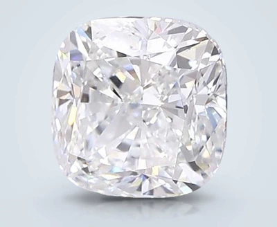 3.61ct F VVS2 Rare Carat Ideal Cut Cushion Lab Grown Diamond