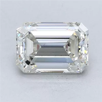 2.18ct H VS1 Rare Carat Ideal Cut Emerald Lab Grown Diamond
