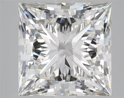 5.04ct H VS1 Rare Carat Ideal Cut Princess Lab Grown Diamond
