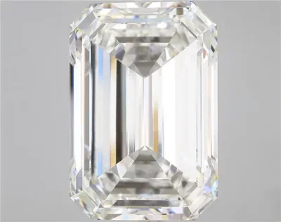 17.92ct F VVS2 Very Good Cut Emerald Lab Grown Diamond