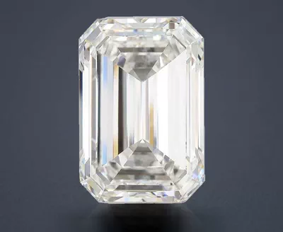 17.92ct F VVS2 Very Good Cut Emerald Lab Grown Diamond