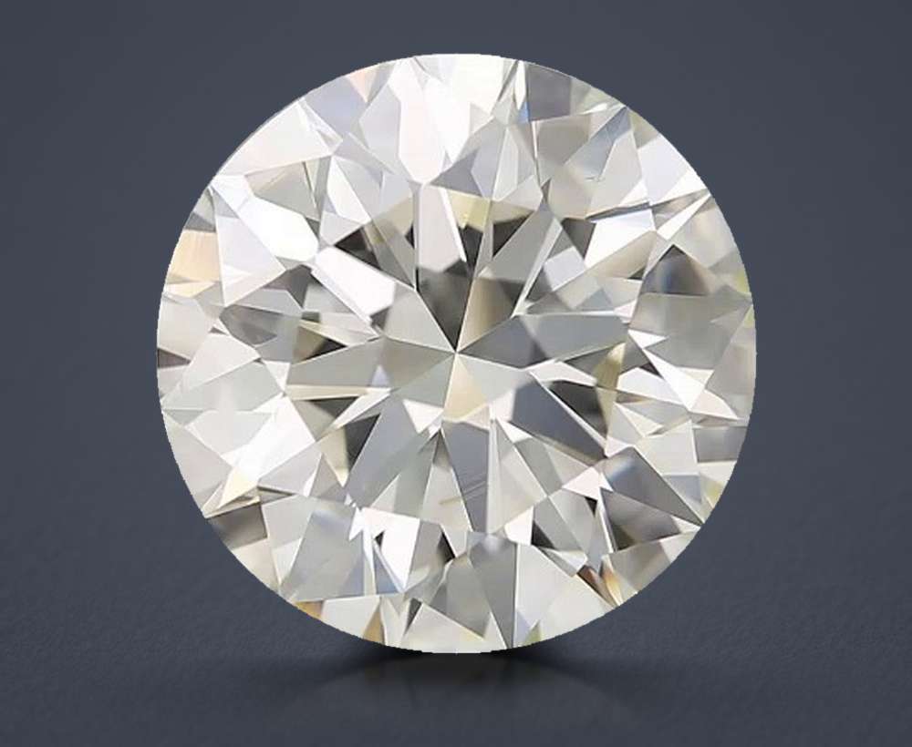 3.58ct K VS2 Rare Carat Ideal Cut Round Diamond
