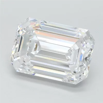 3.58ct F VS1 Rare Carat Ideal Cut Emerald Lab Grown Diamond