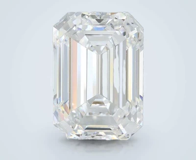 3.58ct F VS1 Rare Carat Ideal Cut Emerald Lab Grown Diamond