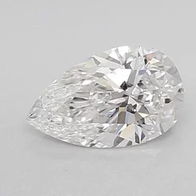 0.68ct E IF Rare Carat Ideal Cut Pear Lab Grown Diamond