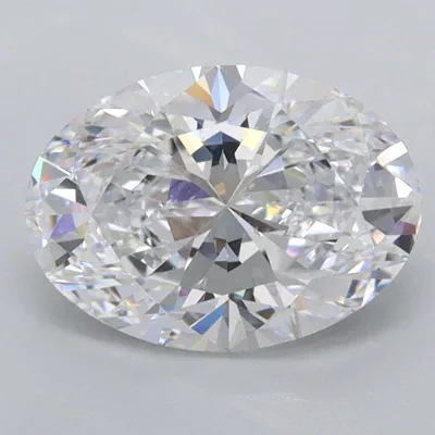1.77ct D VVS2 Rare Carat Ideal Cut Oval Lab Grown Diamond