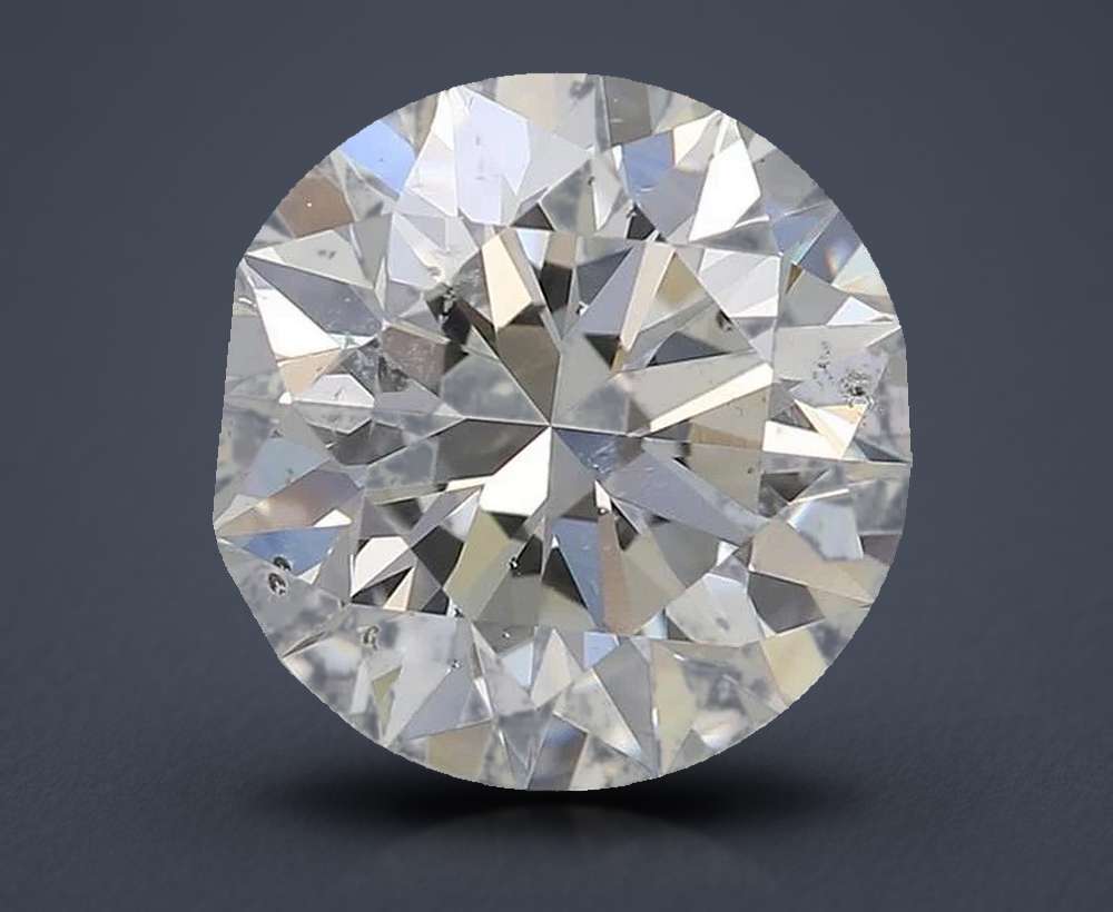 2.20ct I SI2 Rare Carat Ideal Cut Round Diamond