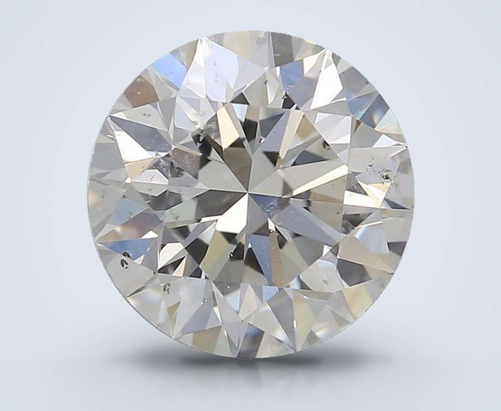 2.20ct I SI2 Rare Carat Ideal Cut Round Diamond