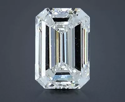 0.70ct F VS2 Rare Carat Ideal Cut Emerald Diamond