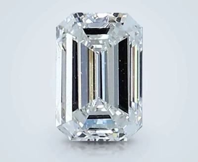 0.70ct F VS2 Rare Carat Ideal Cut Emerald Diamond