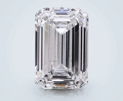 4.08ct F VS2 Rare Carat Ideal Cut Emerald Lab Grown Diamond