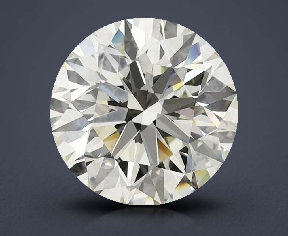 3.10ct K VS1 Rare Carat Ideal Cut Round Diamond